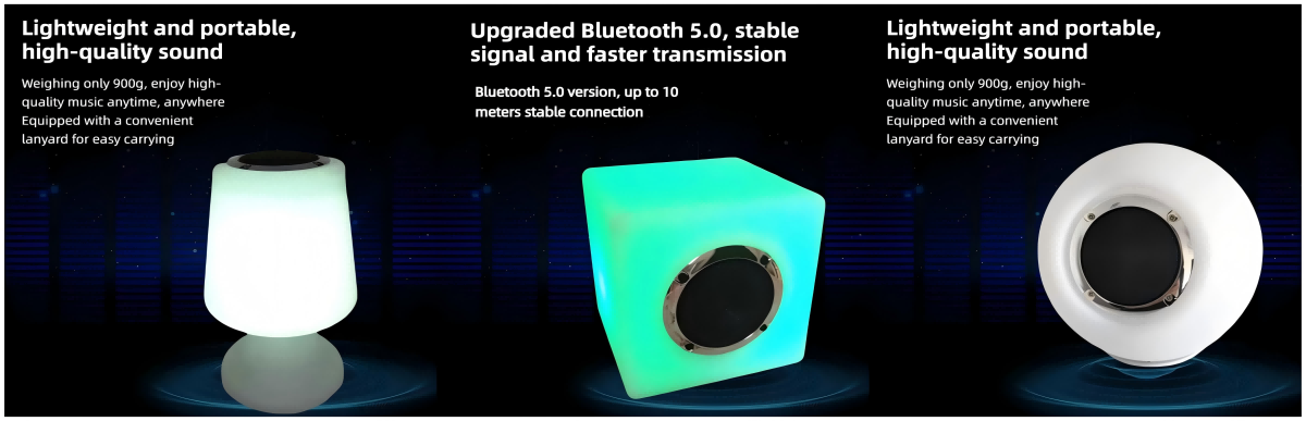 bluetooth speaker with rgb light